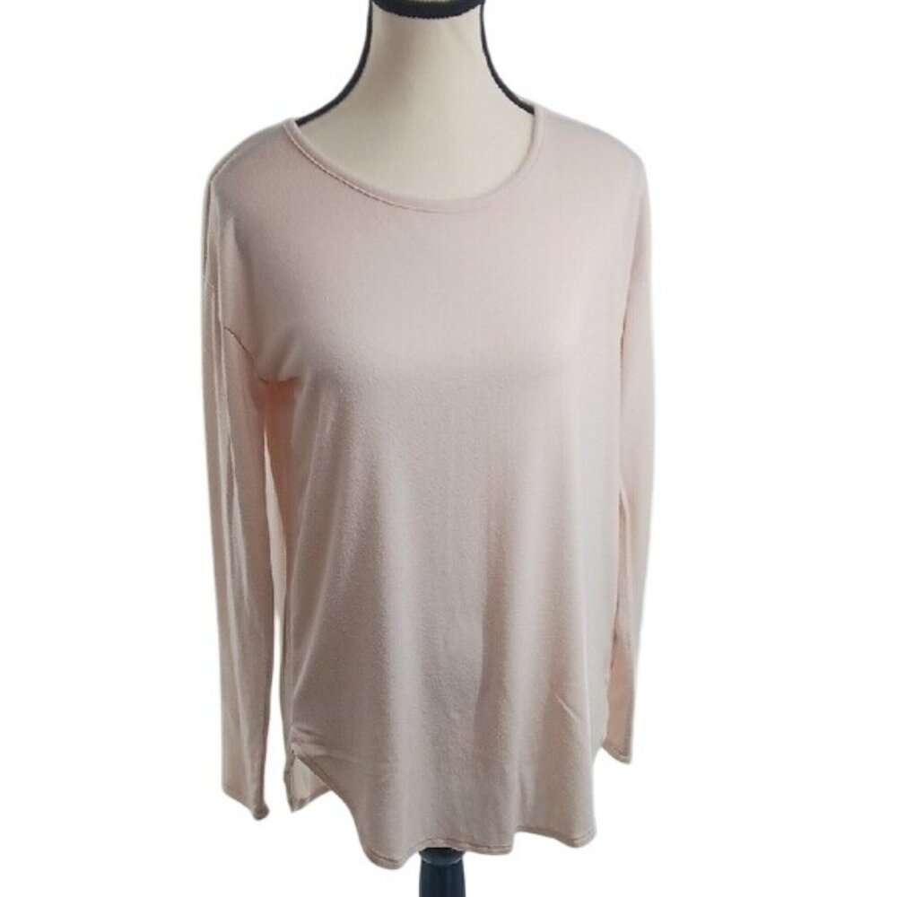 Aerie Sweater Pink 3/4 Sleeve Just Add Leggings Tie Back Long Sleeve Size S
